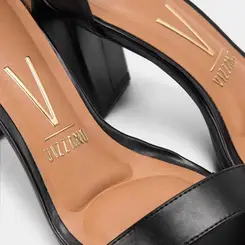 Sandália Feminina Vizzano Salto Geométrico Médio Preto