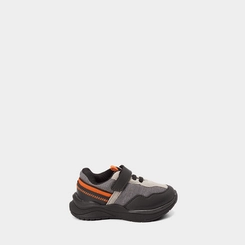 Tênis Casual Infantil Vertus Jogging Tira Contato Grafite