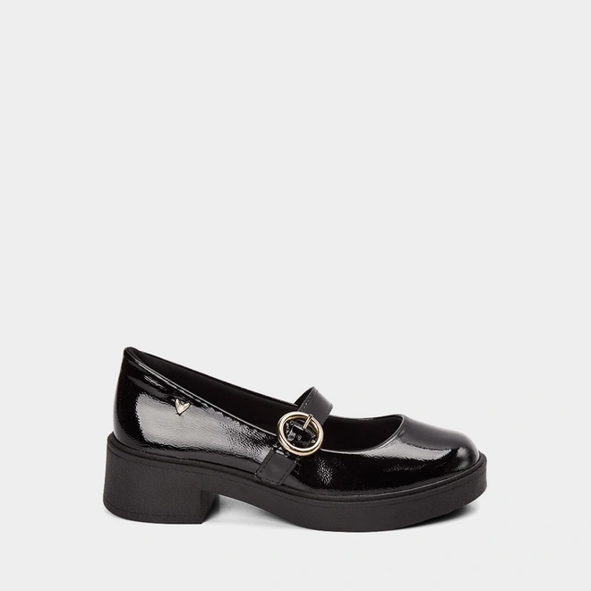 Sapato Boneca Mississipi Plataforma Verniz Preto