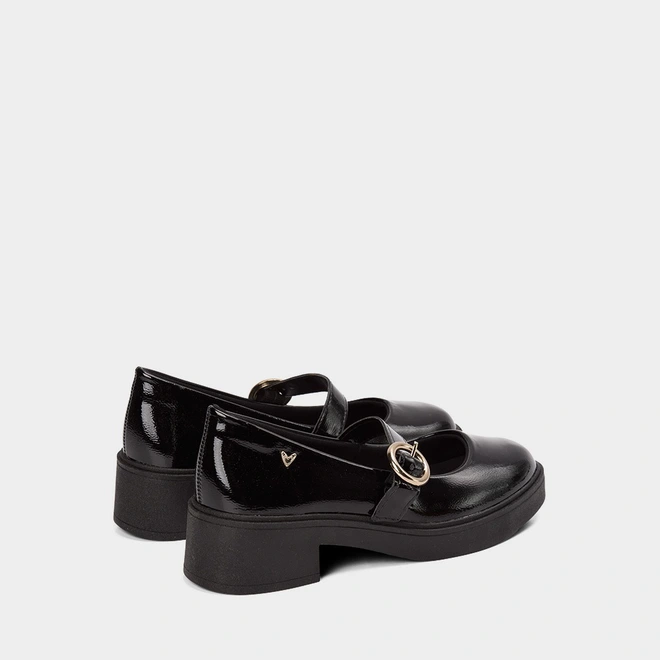 Sapato Boneca Mississipi Plataforma Verniz Preto