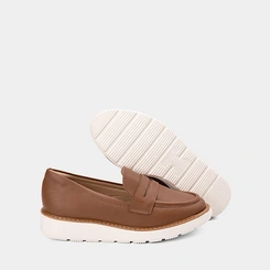 Mocassim Flatform Feminino Modare Ultraconforto Marrom