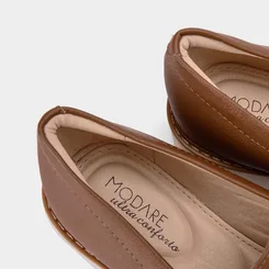 Mocassim Flatform Feminino Modare Ultraconforto Marrom