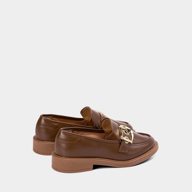Mocassim Feminino Vizzano Enfeite FIvela Marrom