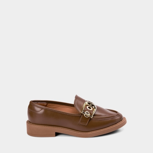 Mocassim Feminino Vizzano Enfeite FIvela Marrom