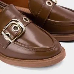 Mocassim Feminino Vizzano Enfeite FIvela Marrom