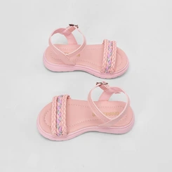 Sandália Bebê Gabrielinha TirasTressê Rosa