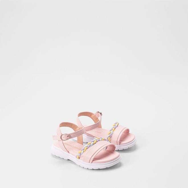 Sandália Bebê Gabrielinha Tira Tressê Rosa