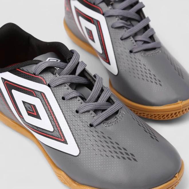 Chuteira Futsal Infantil Umbro Cinza