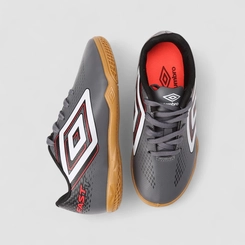 Chuteira Futsal Infantil Umbro Cinza