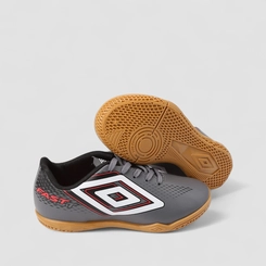 Chuteira Futsal Infantil Umbro Cinza