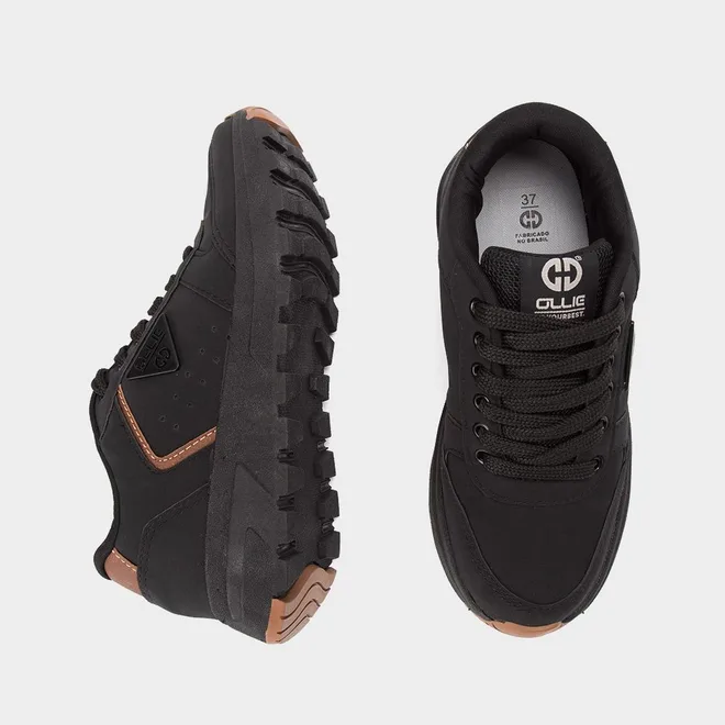 Tênis Casual Masculino Ollie Originals Atlantyc Preto