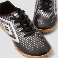 Chuteira Society Infantil Umbro Preta E Prata