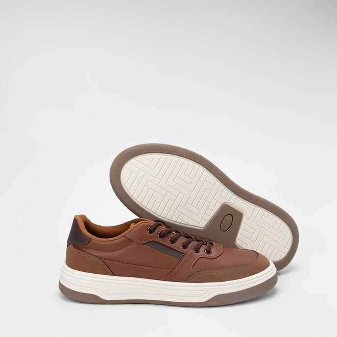Tênis Casual Masculino Mac & Jac Caramelo