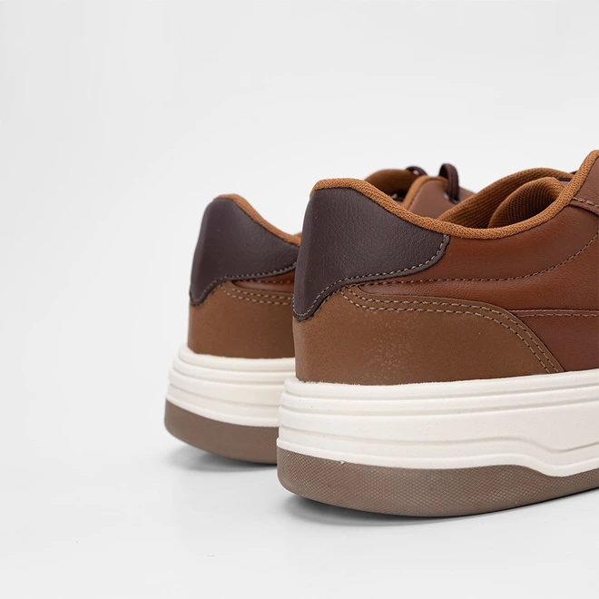 Tênis Casual Masculino Mac & Jac Caramelo