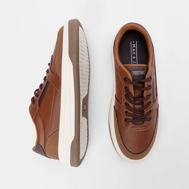 Tênis Casual Masculino Mac & Jac Caramelo