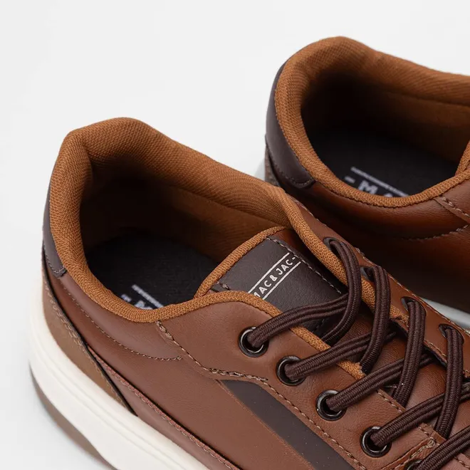 Tênis Casual Masculino Mac & Jac Caramelo