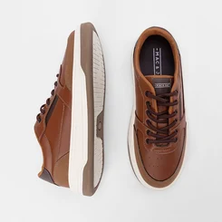 Tênis Casual Masculino Mac & Jac Caramelo