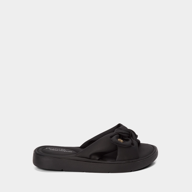 Tamanco Feminino Modare Ultraconforto Nobuck Detalhe Laço Preto