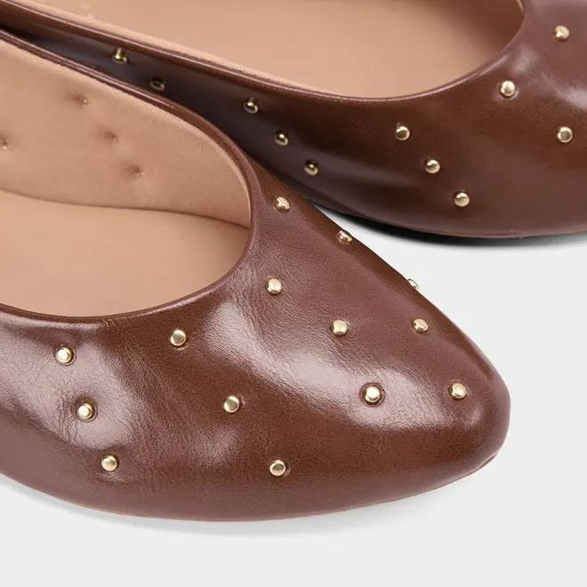 Sapatilha Slingback Feminina Gabriela Tachas Marrom