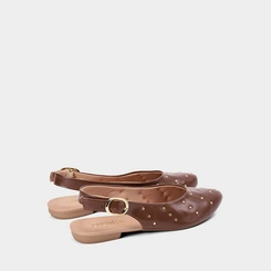 Sapatilha Slingback Feminina Gabriela Tachas Marrom