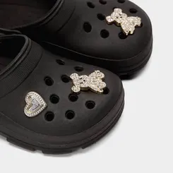 Babuche Infantil Gabrielinha Detalhe Pingentes Preto