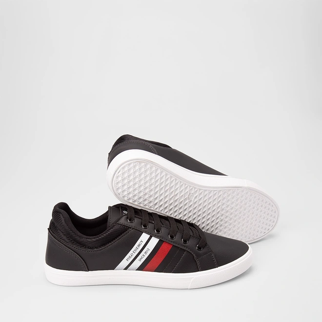 Sapatênis Casual Masculino Polo Energy Since Detalhe Pesponto Preto
