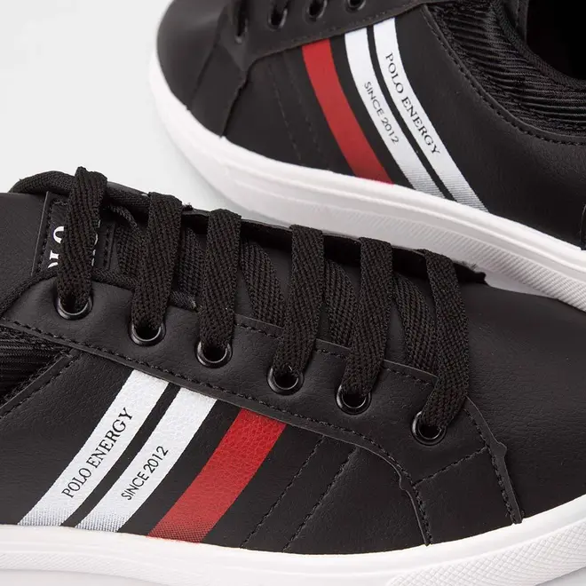 Sapatênis Casual Masculino Polo Energy Since Detalhe Pesponto Preto