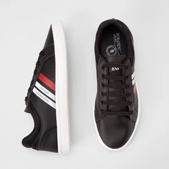 Sapatênis Casual Masculino Polo Energy Since Detalhe Pesponto Preto
