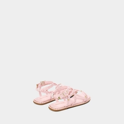 Sandália Rasteira Infantil Gabrielinha Tressê Rosa