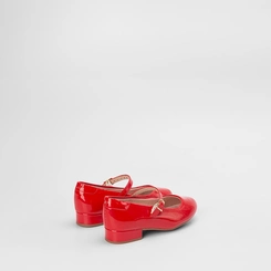 Sapatilha Boneca Infantil Molekinha Verniz Vermelho