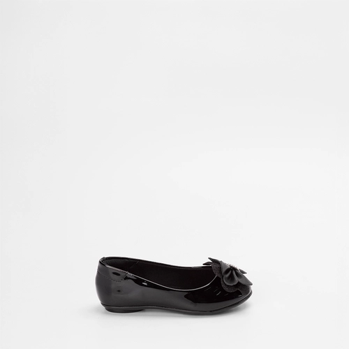 Sapatilha Infantil Molekinha Strass Detalhe Laço Preto