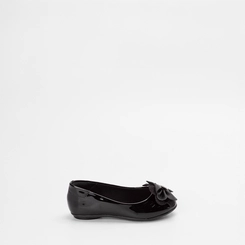 Sapatilha Infantil Molekinha Strass Detalhe Laço Preto