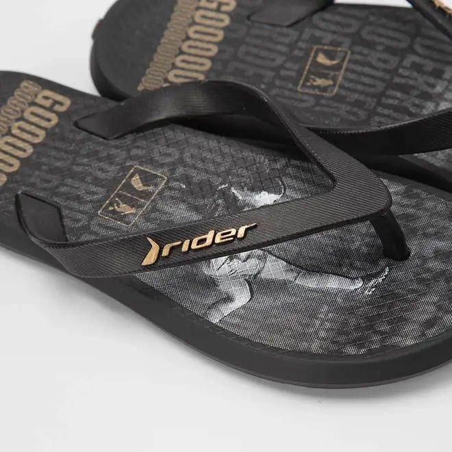 Chinelo Infantil Rider R1 R10 Preto