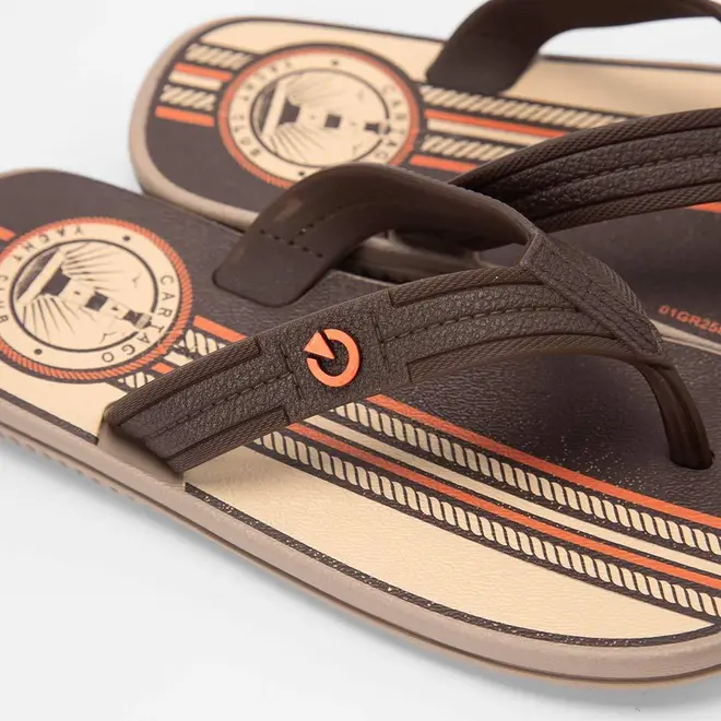Chinelo Infantil Cartago Atlanta Bege & Marrom