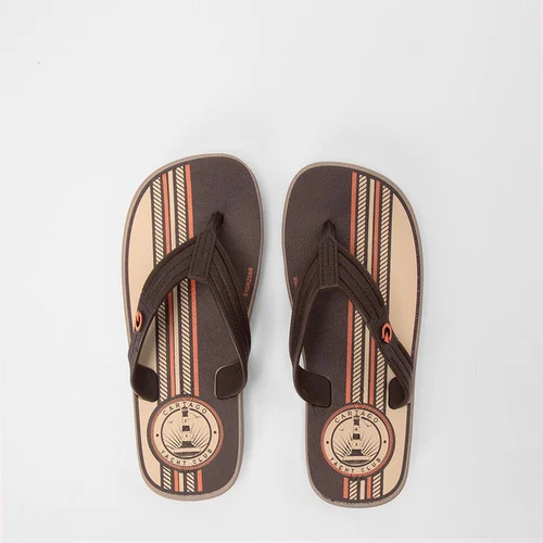 Chinelo Infantil Cartago Atlanta Bege & Marrom