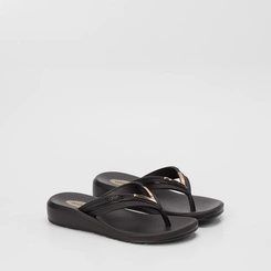 Tamanco Feminino Azaleia Cloe Detalhe Metalizado Em V Preto