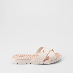 Tamanco Feminino Modare Ultraconforto Tiras Cruzadas Off White