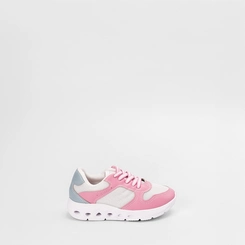 Tênis Casual Infantil Molekinha Recortes Rosa