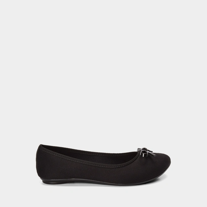 Sapatilha Feminina Moleca Detalhe Laço Preto
