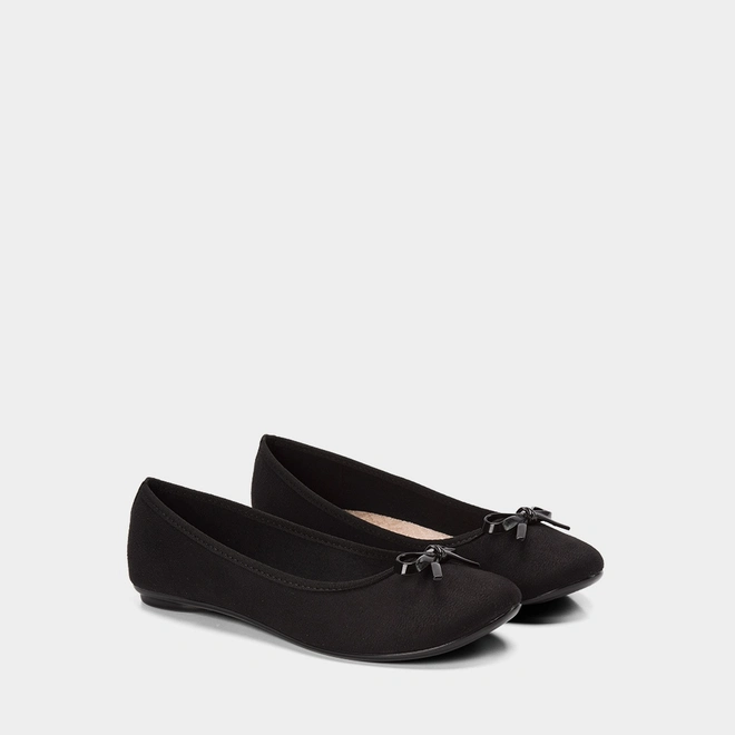 Sapatilha Feminina Moleca Detalhe Laço Preto