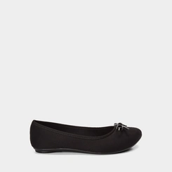Sapatilha Feminina Moleca Detalhe Laço Preto