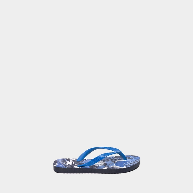 Chinelo Infantil Molekinho Futebol Azul