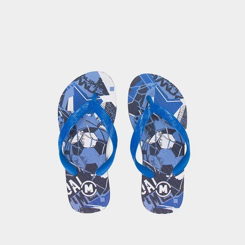 Chinelo Infantil Molekinho Futebol Azul