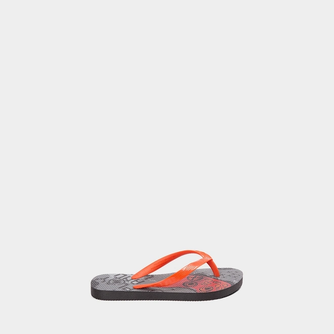 Chinelo Infantil Molekinho Game Laranja & Preto