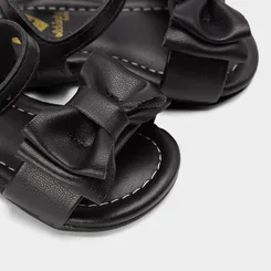 Sandália Bebê Molekinha Detalhe Laço Preto