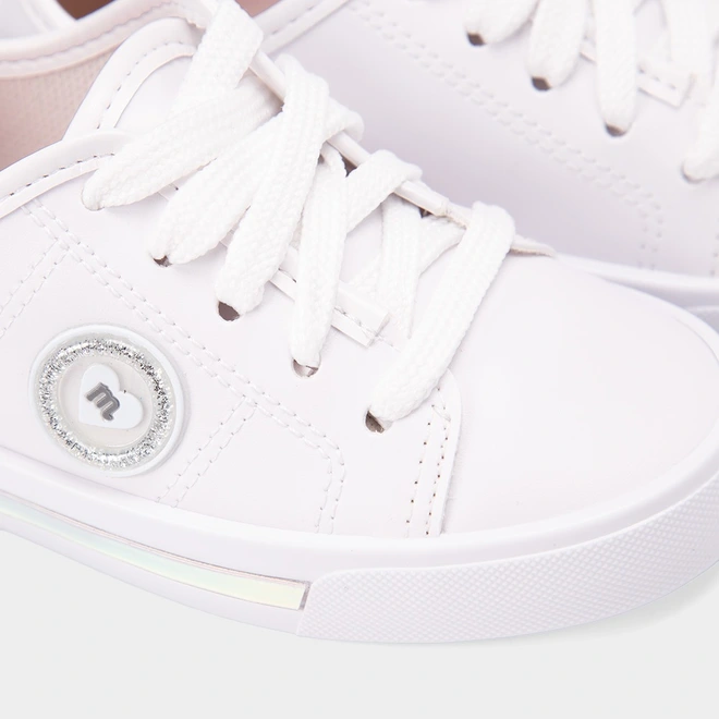 Tênis Casual Infantil Molekinha Holográfico Branco