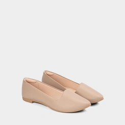 Sapatilha Feminina Moleca Bico Fino Bege
