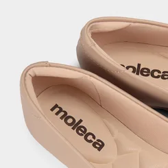 Sapatilha Feminina Moleca Bico Fino Bege