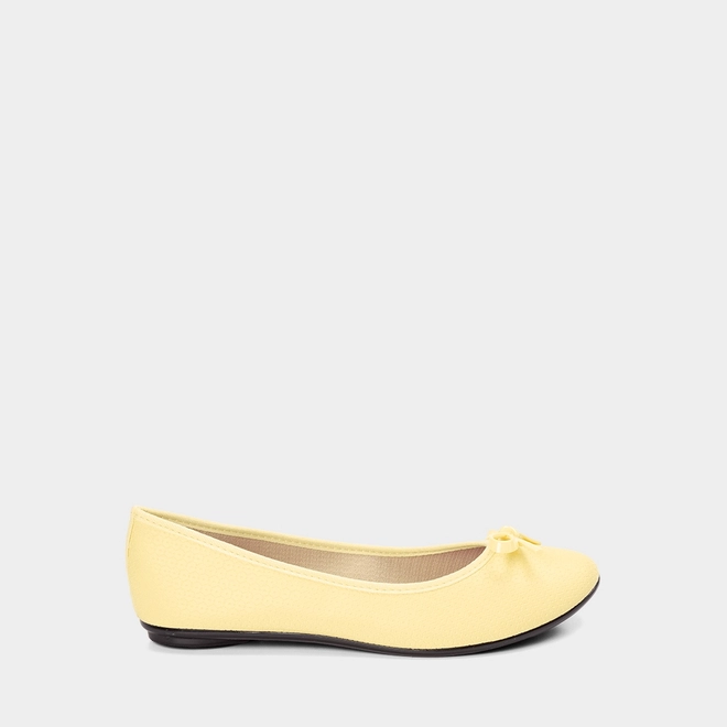 Sapatilha Feminina Moleca Detalhe Laço Amarelo