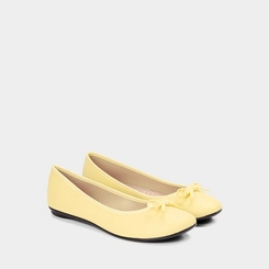 Sapatilha Feminina Moleca Detalhe Laço Amarelo